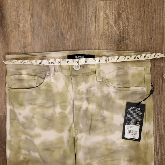 Hudson Barbara High Waisted Super Skinny Ankle Sage Fatigue Size 31 - Picture 9 of 16